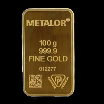 100 gram gold ingot