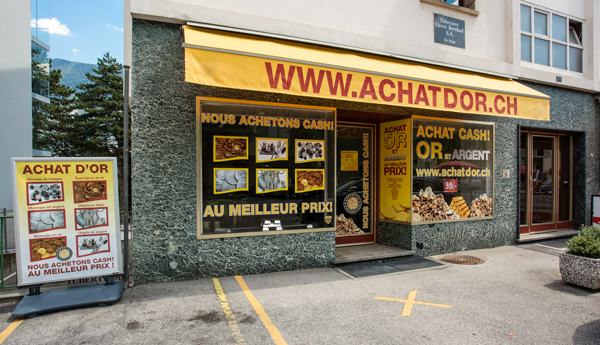 boutique achat d'or Sierre