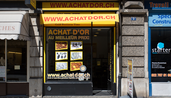 boutique achat d'or à Genève Eaux-vives