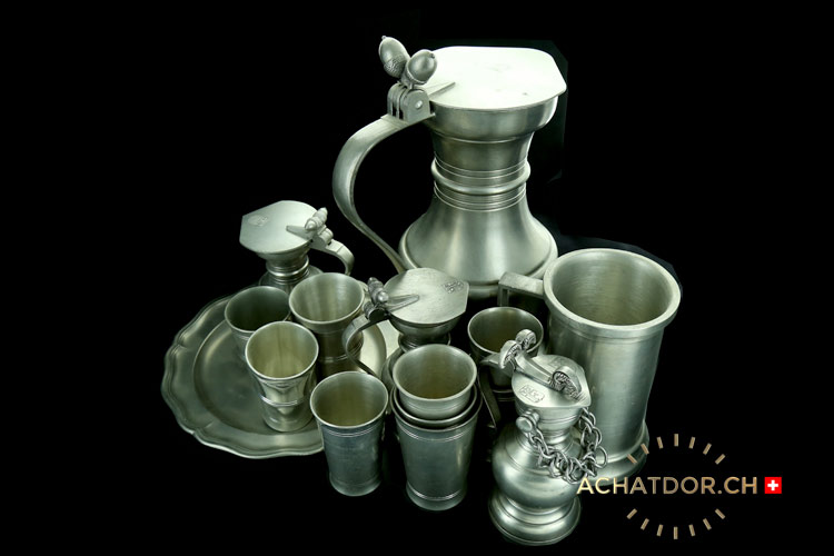 Photo de vases en &eacute;tain